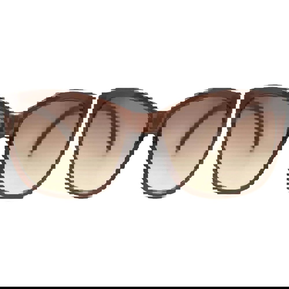 Calvin Klein Milky Brown Frame Brown Gradient Lensed Sunglasses