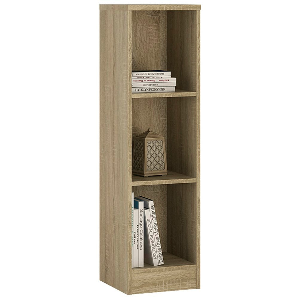 Furniture To Go 4 You Medium Narrow Bookcase in Sonama Oak