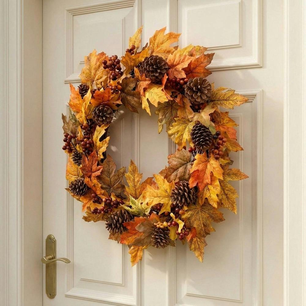 Garden Greatness Harvest Autumn Cone Berry Wreath