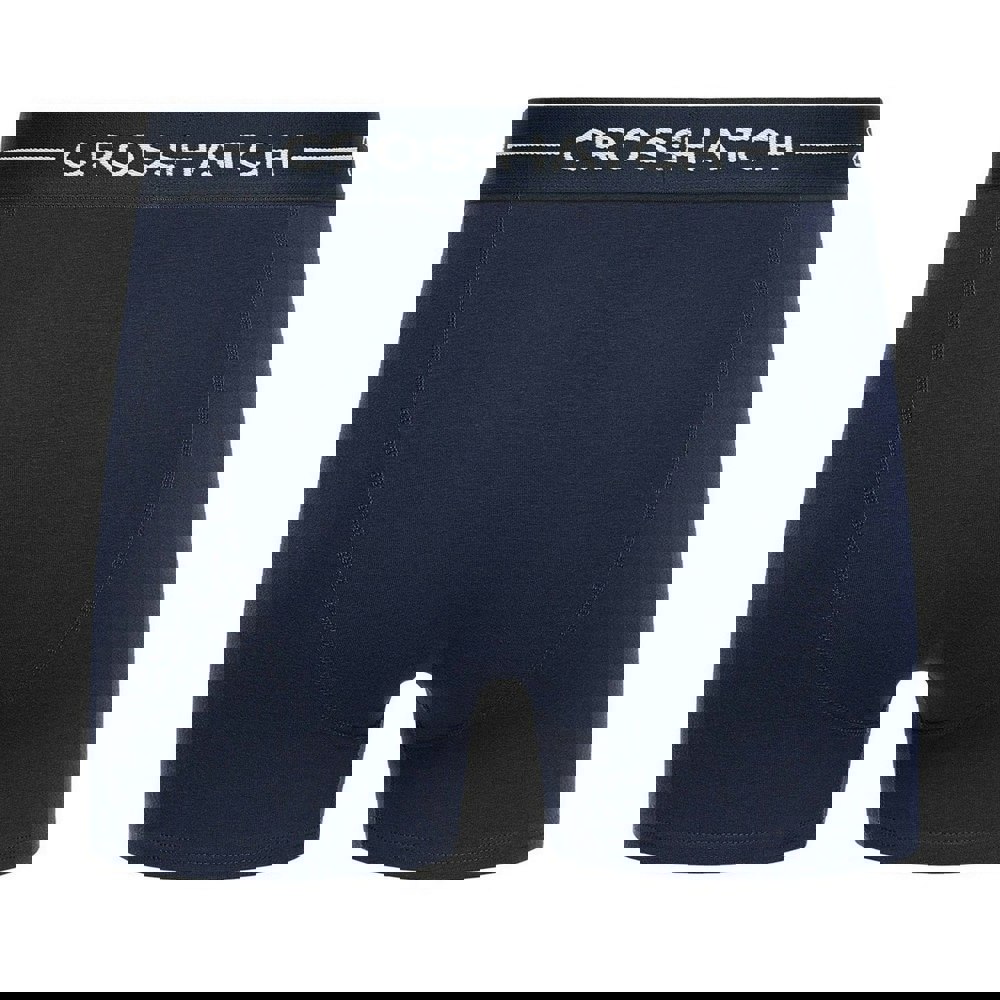 Crosshatch Mens Avocet Boxer Shorts (Pack of 3) - Blue/Navy/White