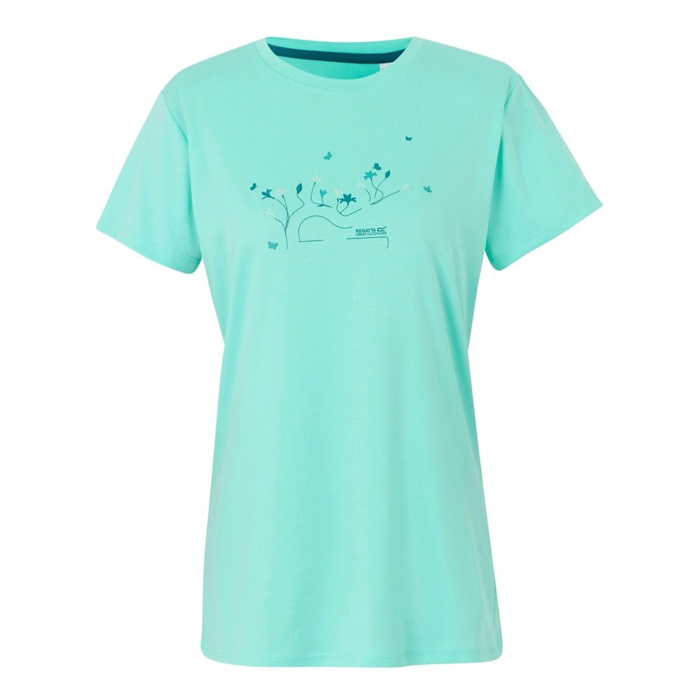 Regatta Womens/Ladies Fingal IX Tree T-Shirt - Aruba Blue