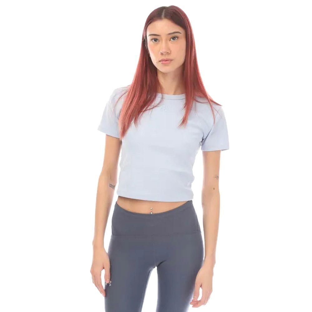 Hugo Womens Delanor Slim Crop T-Shirt - Purple
