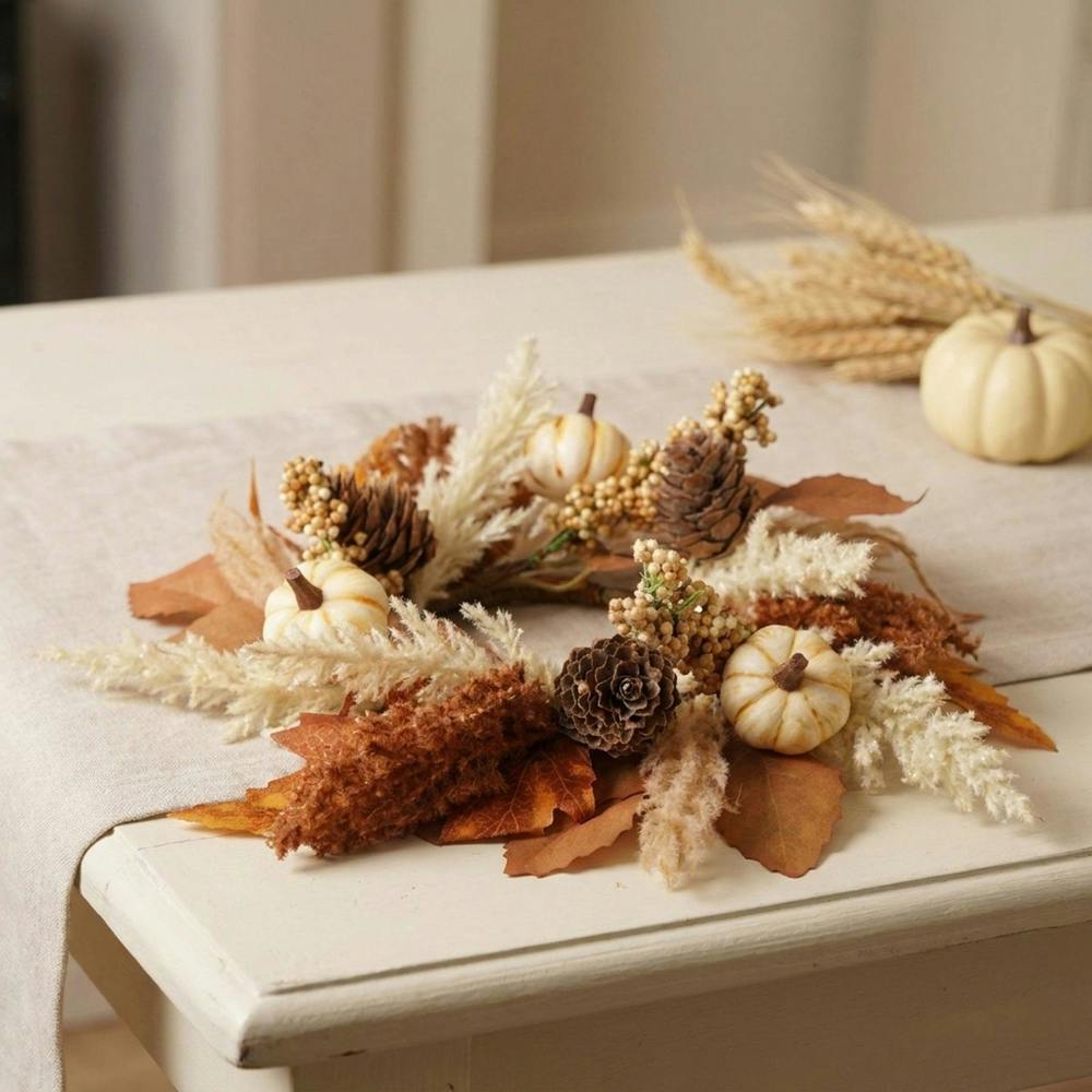 Garden Greatness Rustic Autumnal Decorative Mini Wreath
