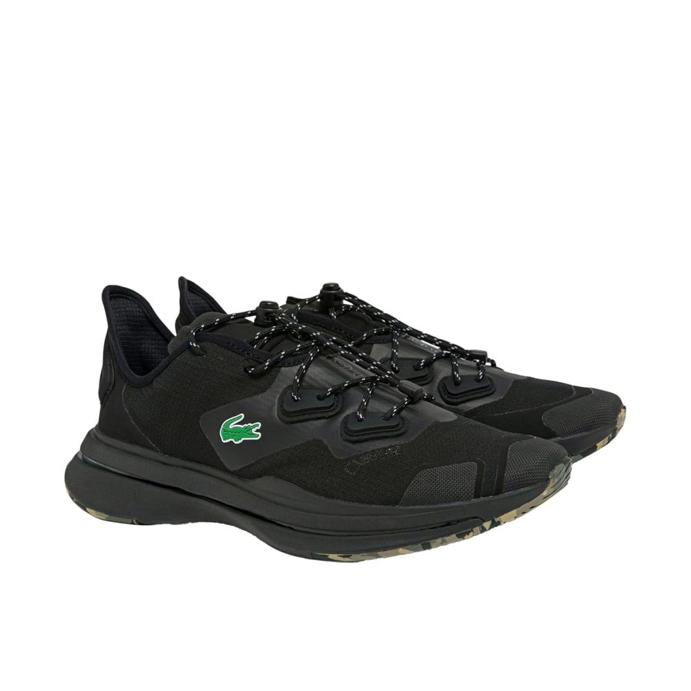 Lacoste Mens Run Spin Ultra Trainers - Black