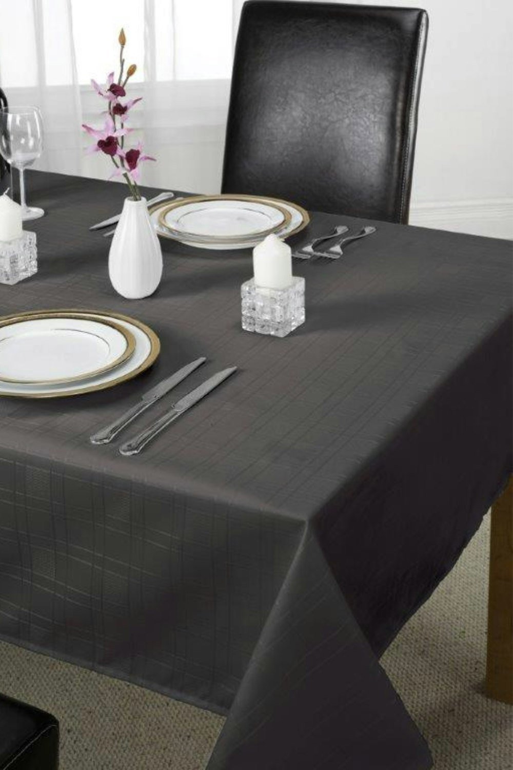 Emma Barclay Chequers Tablecloths - Black