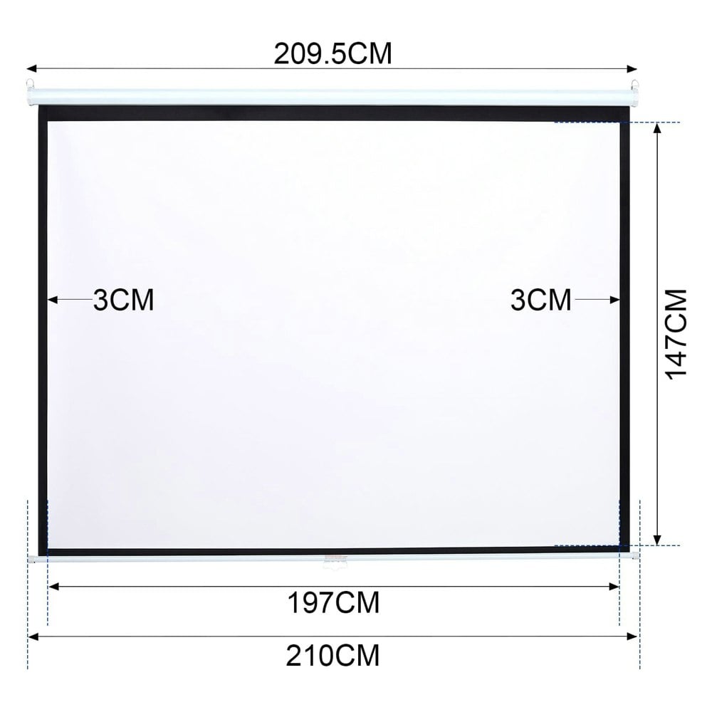 Manual Pull Down Retractable Projector Screen Projector Screens Living and Home