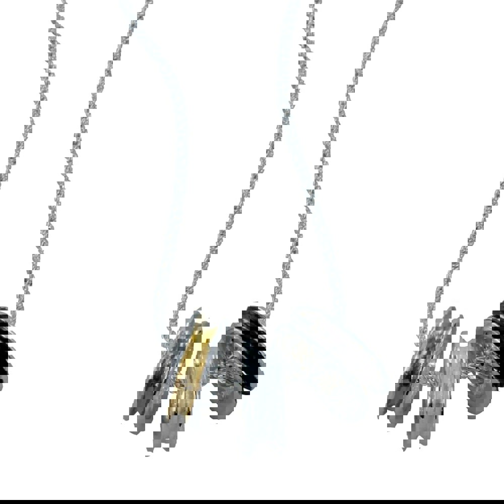 Tri Colour 3 Pendant Necklace in Sterling Silver - Reeves & Reeves