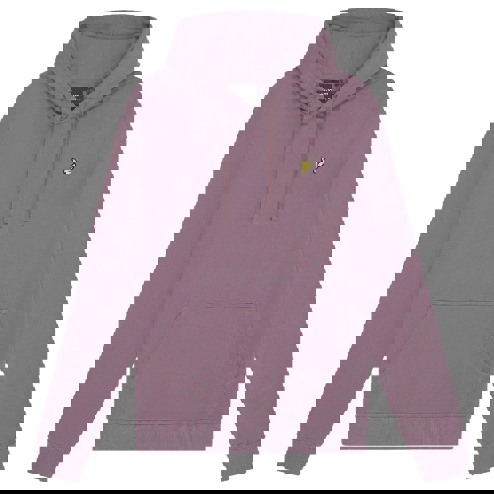 Lyle & Scott Branded Highland Mauve Purple Pull-over Hoodie M