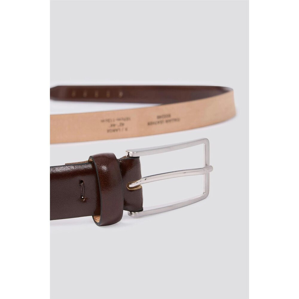 Limehaus Brown Ashwell Italian Leather Belt
