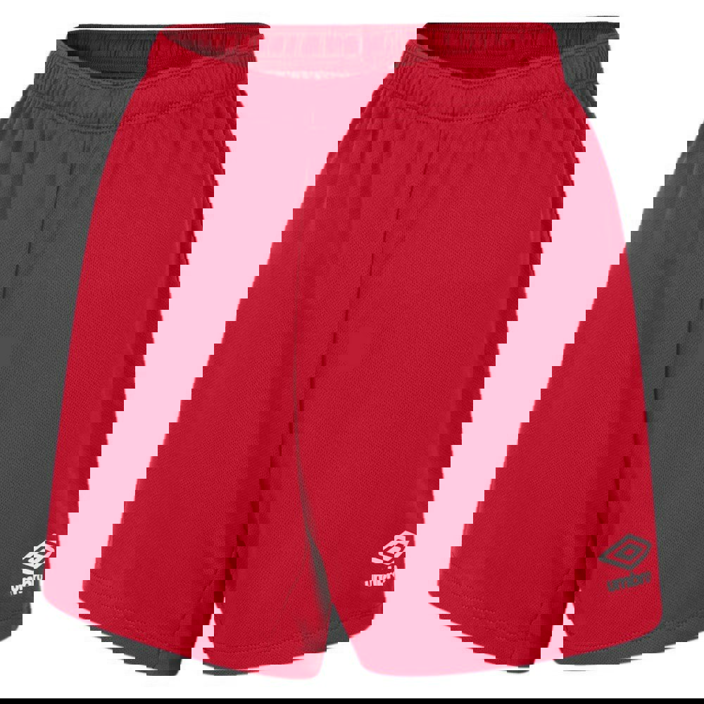 Umbro Womens/Ladies Club Logo Shorts - Vermillion