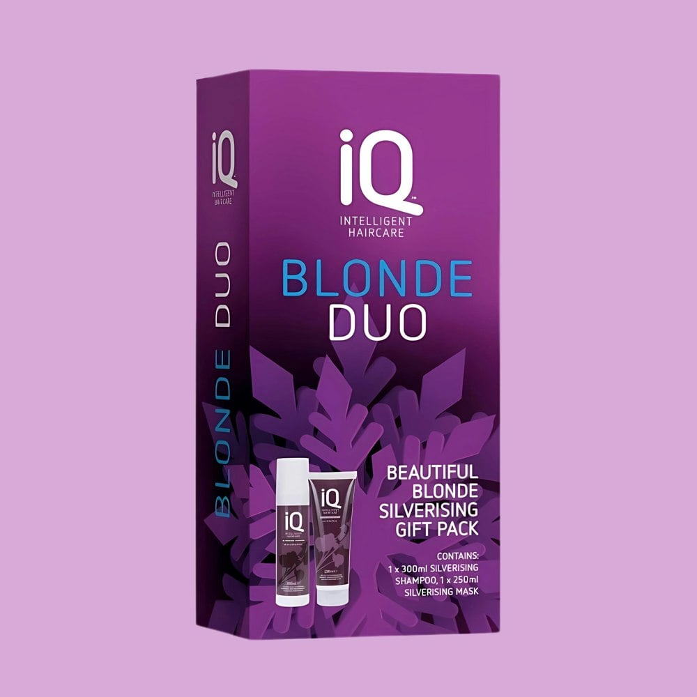 IQ Intelligent Haircare IQ Blonde Duo Beautiful Blonde Silverising Gift Pack