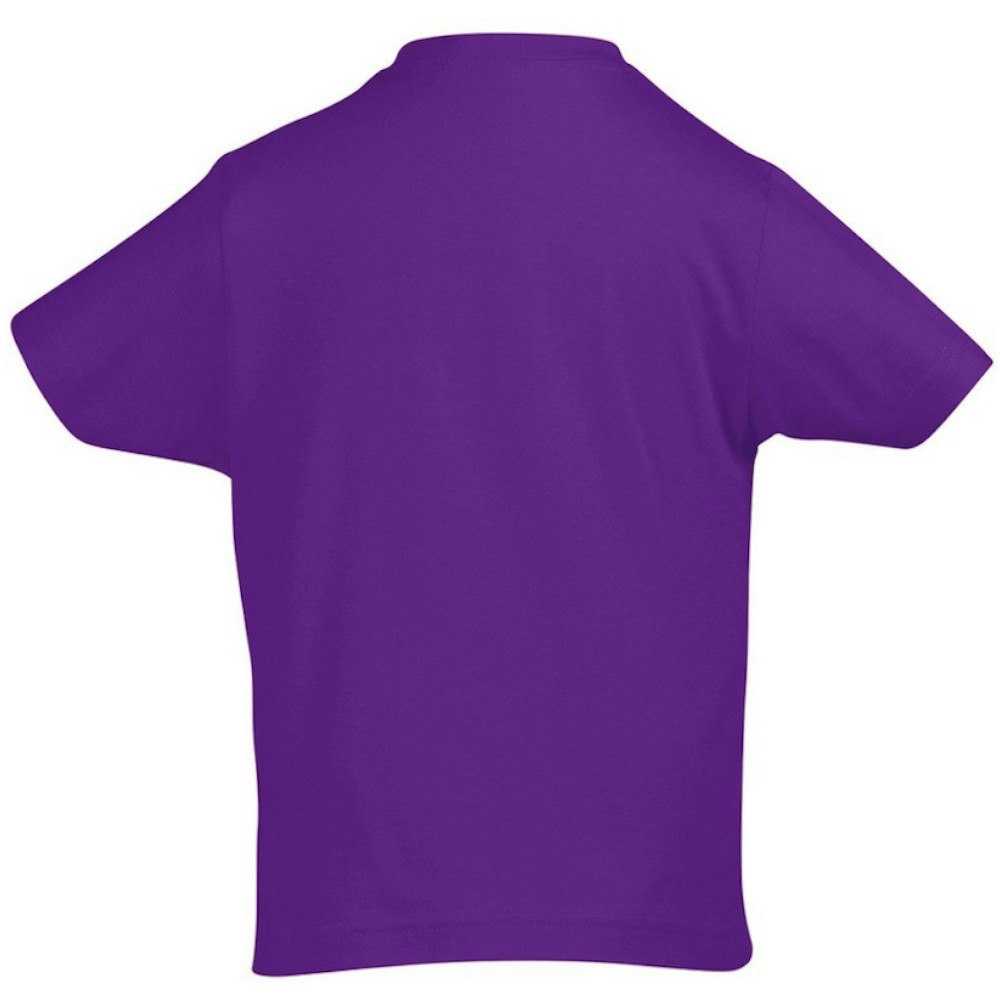 SOLS Kids Unisex Imperial Heavy Cotton Short Sleeve T-Shirt - Dark Purple
