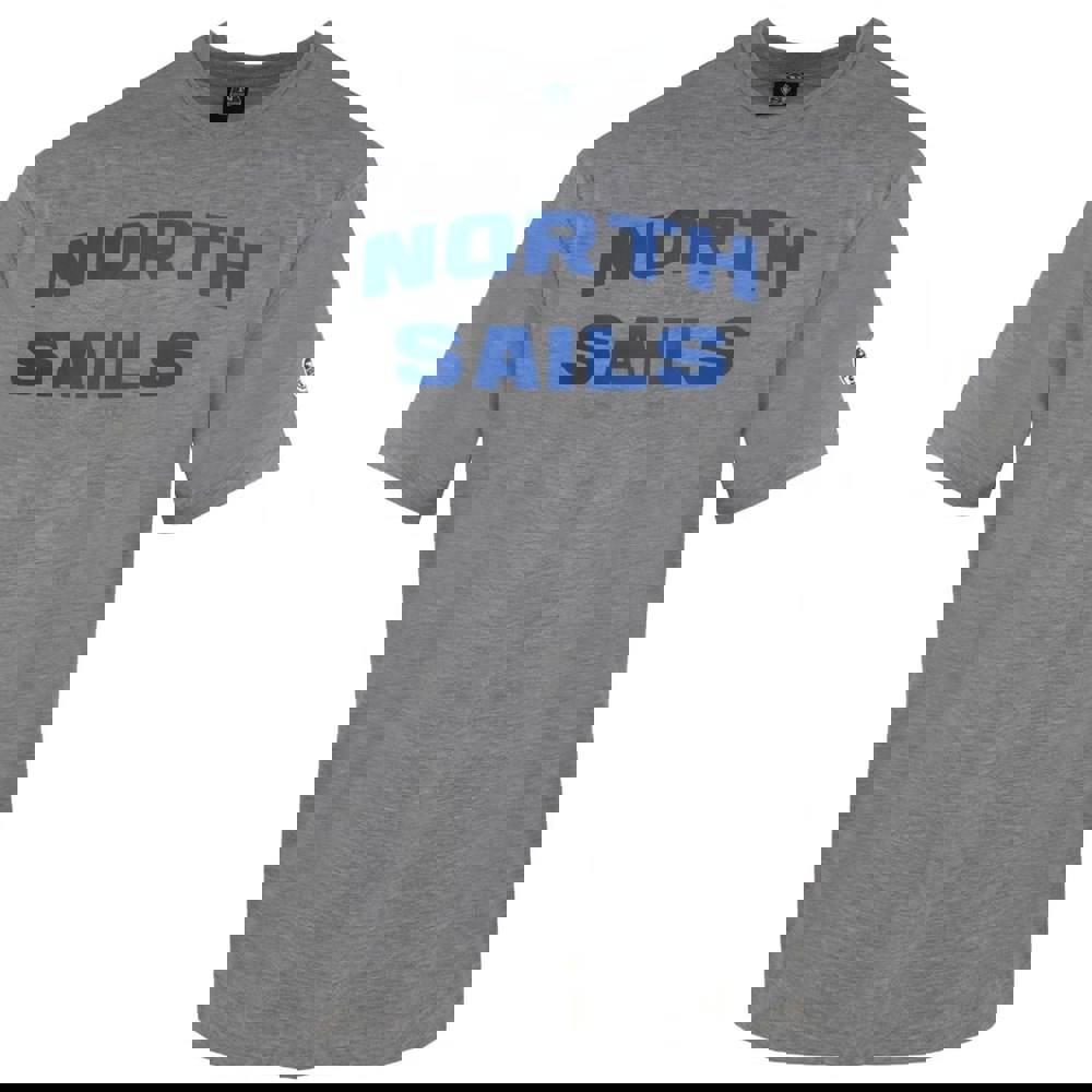 North Sails Block Brand Logo T-Shirt - Grey