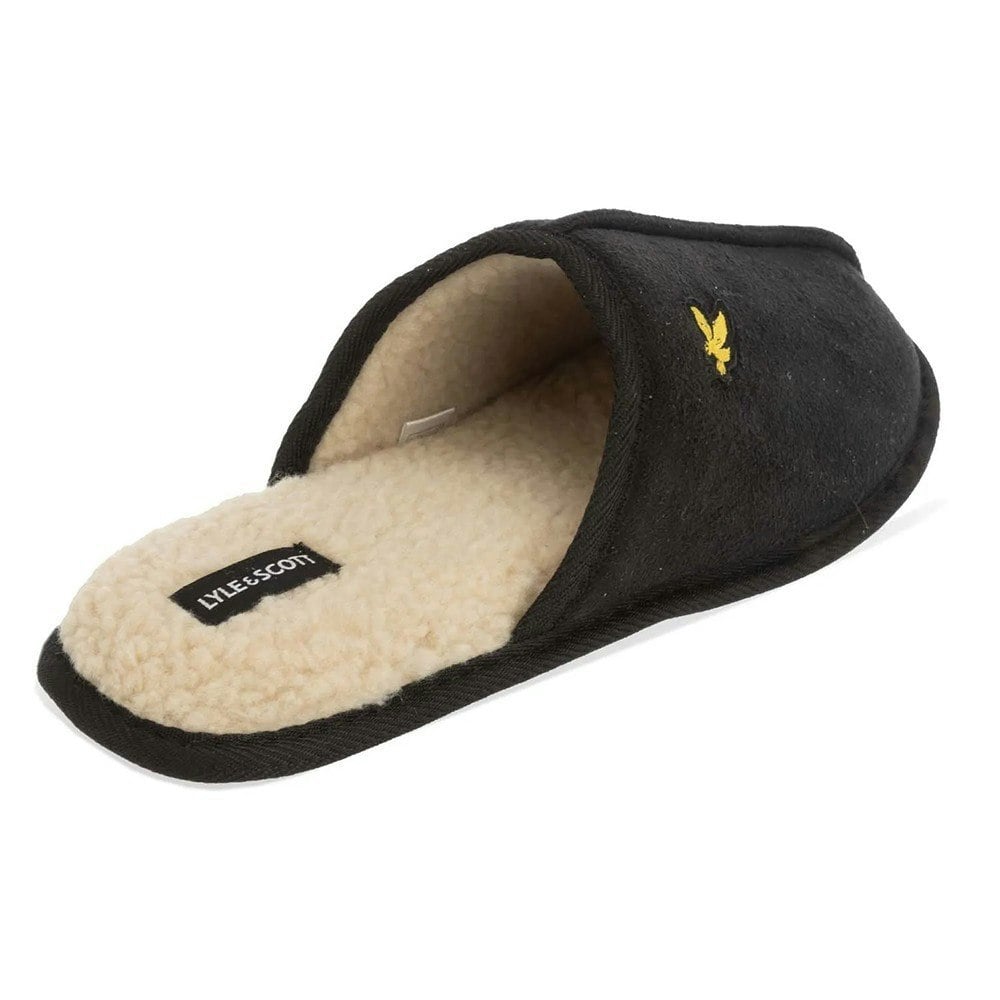 Lyle & Scott Mens Tarquinn Mule Slippers - Black