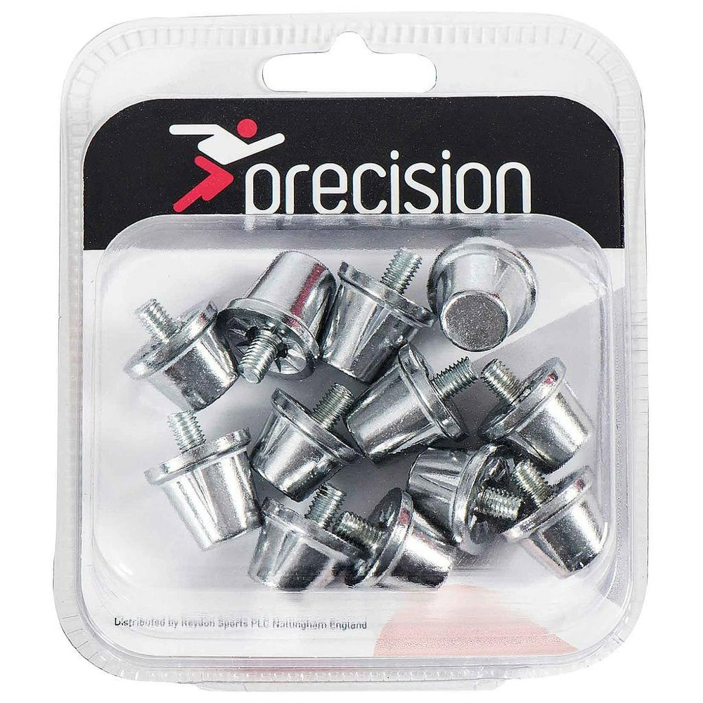 Precision Alloy Football Boot Studs Set (Pack of 6) - Silver