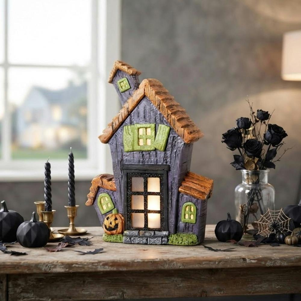Garden Greatness Illuminated Haunted LED Pumpkin House