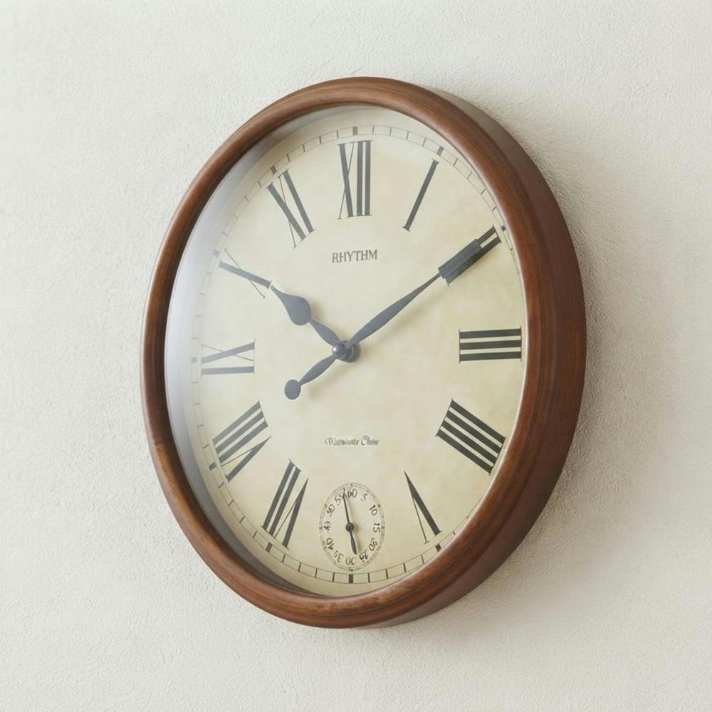 Garden Greatness Large Westminster Chime Solid Wood Wall Clock
