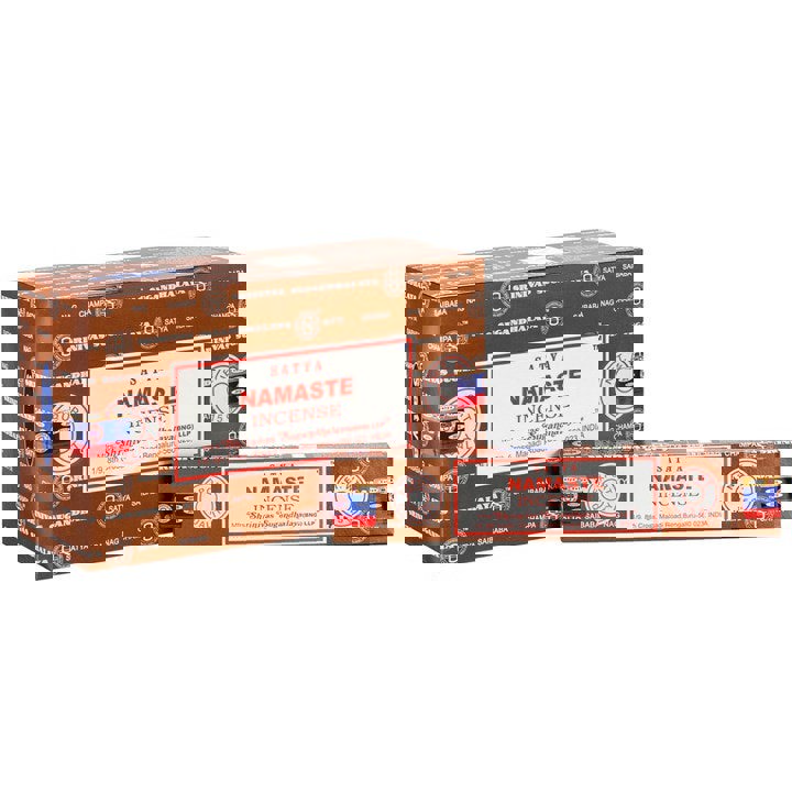 Serano Set of 12 Packets of Namaste Incense Sticks by Satya