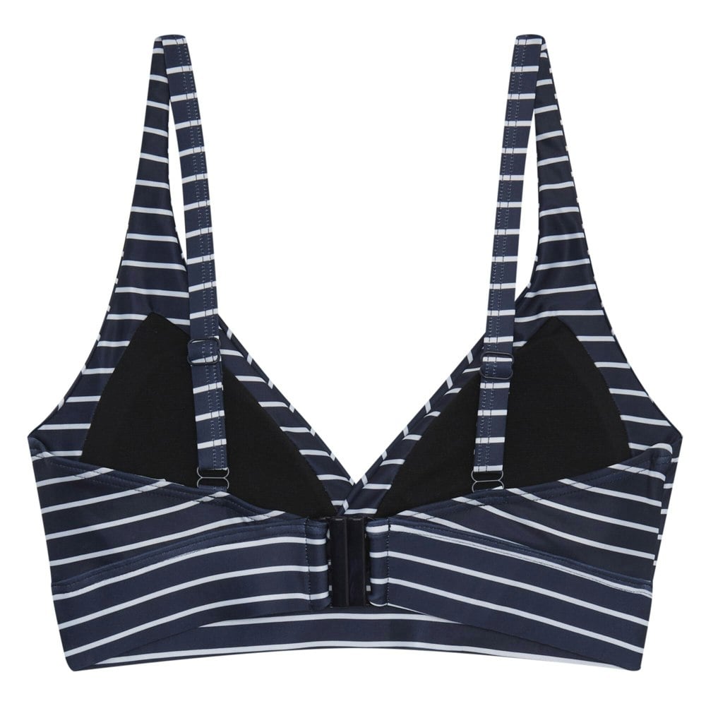 Regatta Womens/Ladies Paloma Stripe Textured Bikini Top - Navy/White
