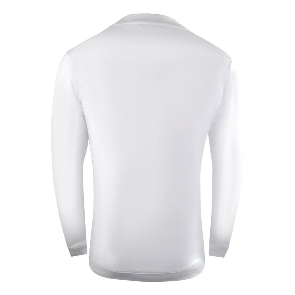 Cavalli Class Large Bold Logo Design Sweatshirt - White