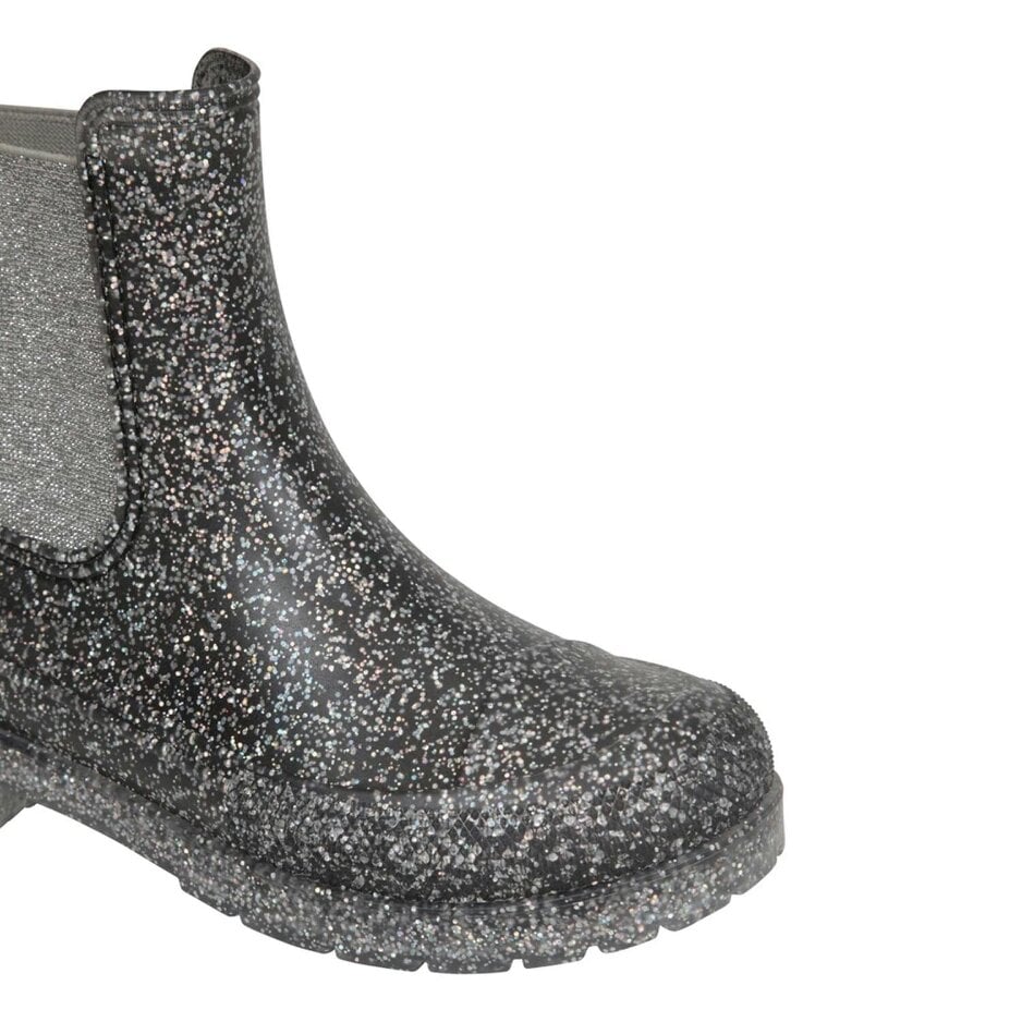 Mountain Warehouse Kids Ziggy Glitter Wellington Boots - Black