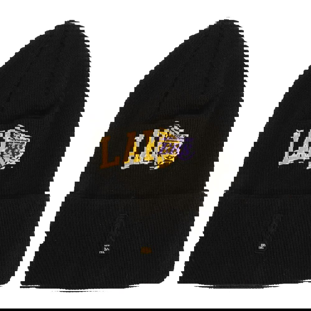 New Era LA Lakers Multi Patch Beanie - Black