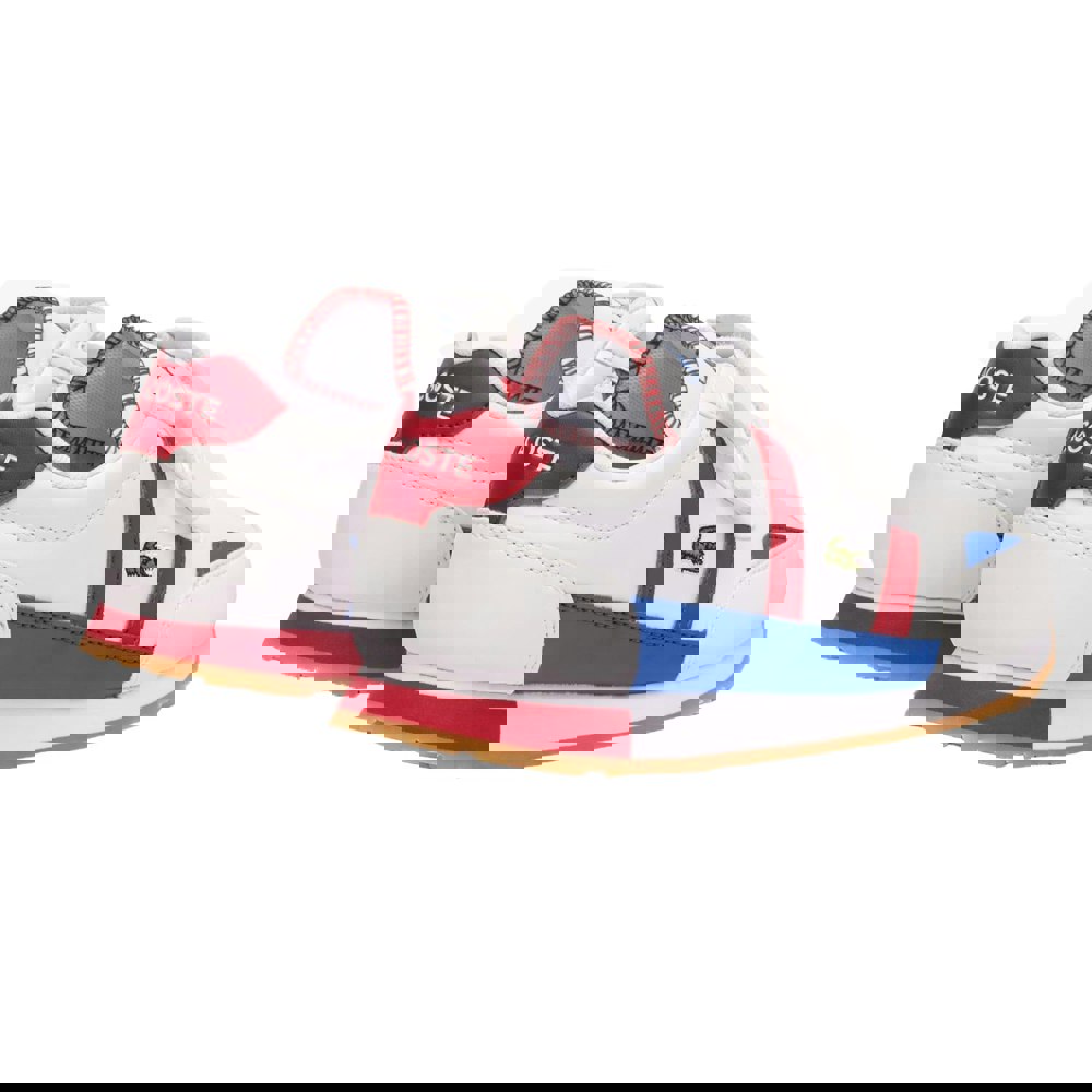 Lacoste Kids Partner Trainers - White/Red