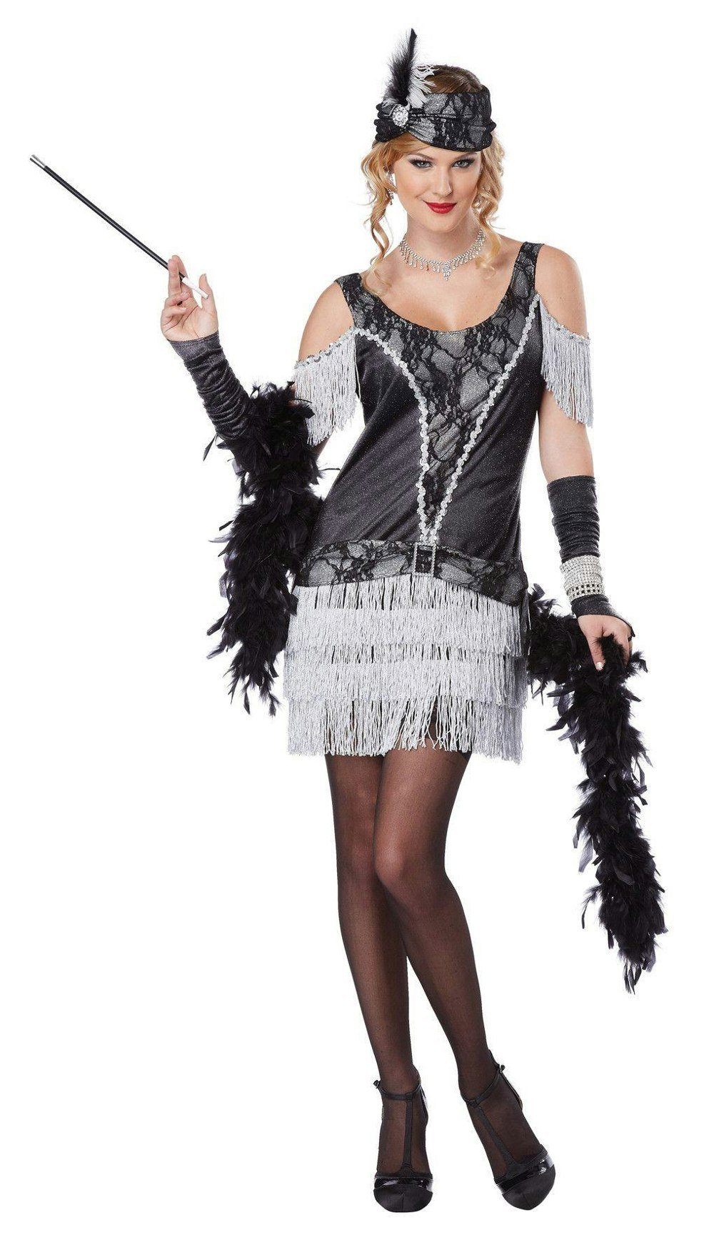 California Costume Razzle Dazzle Flapper Woman Costume Small 6-8