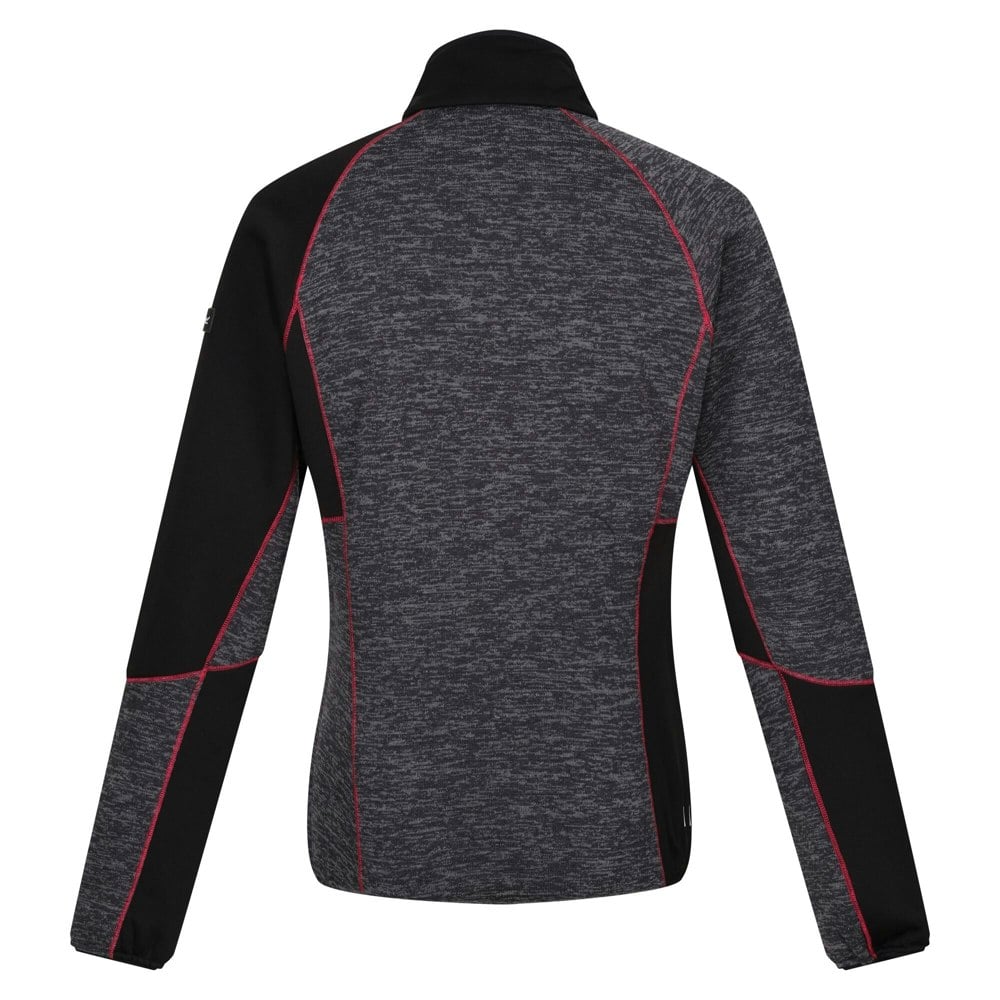 Regatta Women's Lindalla VII Marl Full Zip Fleece Jacket - Seal Grey/Black