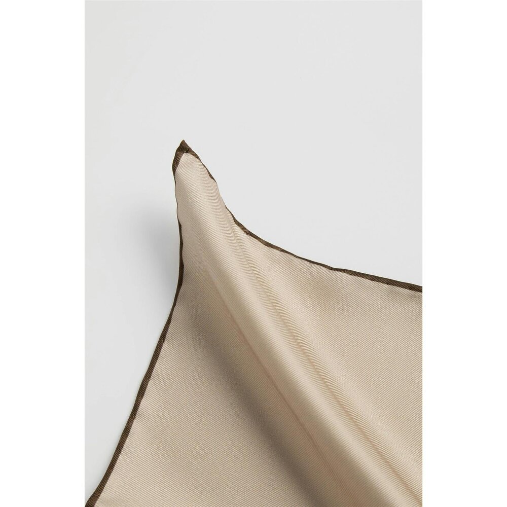 Alexandre Silver Alexandre Gold Silk Pocket Square