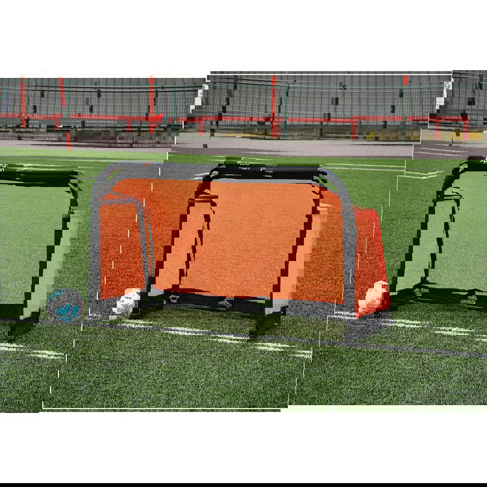 5 x 3 Feet Quick Set-Up Aluminium Folding Football Training Goal Net Portable