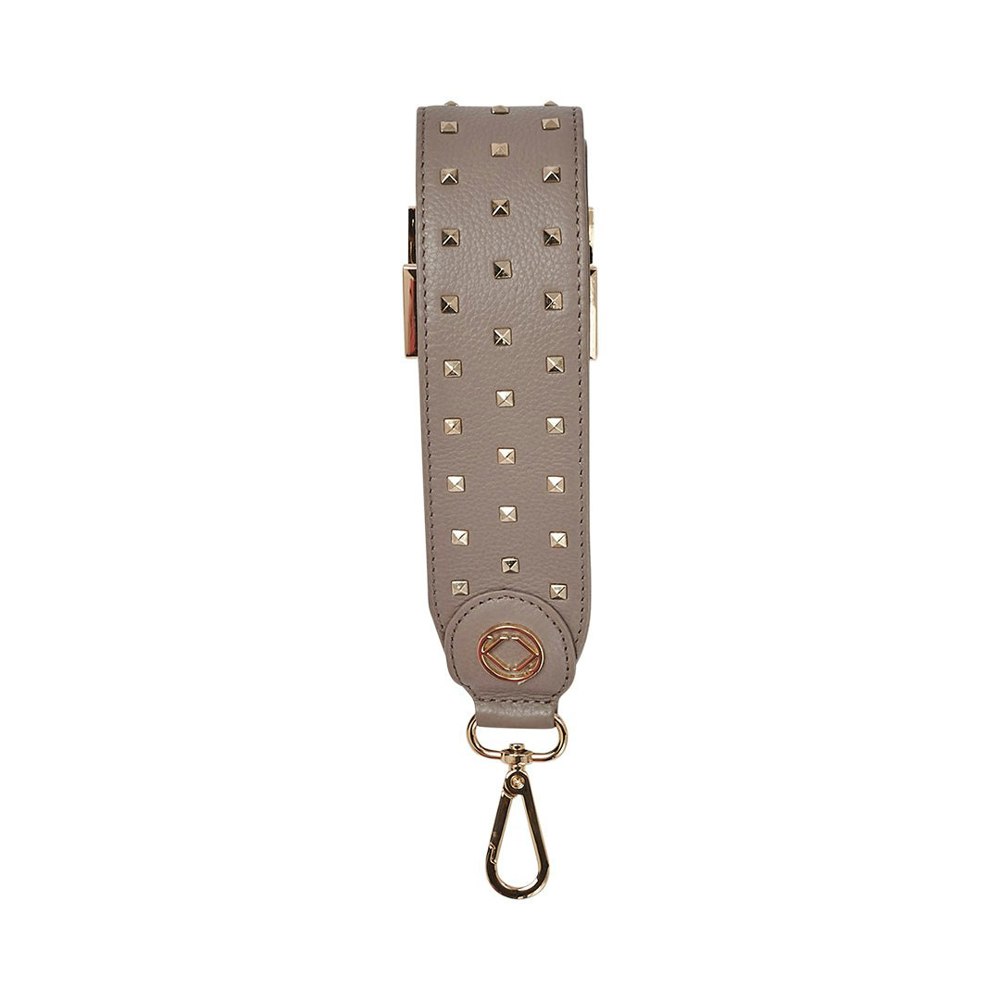 KeriKit England Stevie Studded Leather Strap - Warm Grey