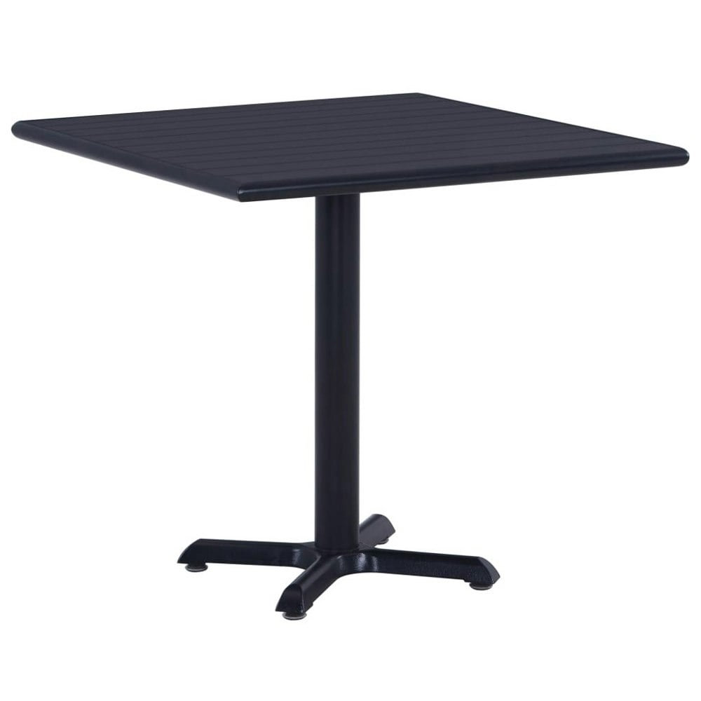 Berkfield Garden Table  Black 80x80x75 cm