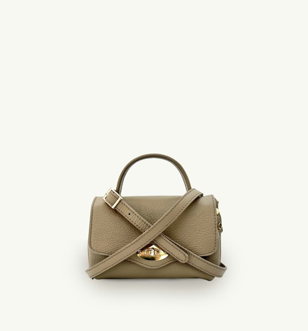 Apatchy London The Rachel Leather Bag - Mushroom