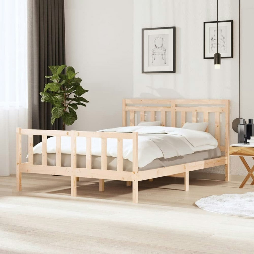 Berkfield Bed Frame 150x200 cm King Size Solid Wood