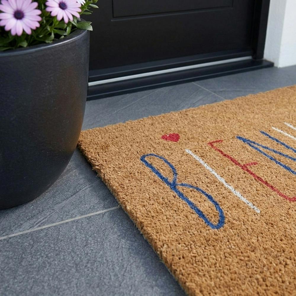 Garden Greatness Bienvenue Natural Coir Doormat