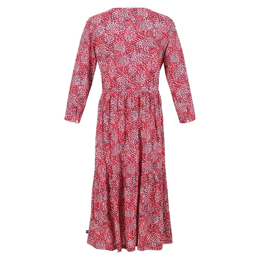 Regatta Women's Briella Abstract Long-Sleeved Casual Dress - True Red