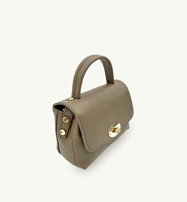 Apatchy London The Rachel Leather Bag - Mushroom