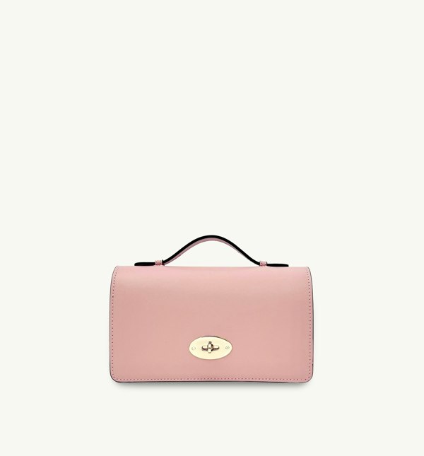 Apatchy London The Amelia Baby Pink Leather Bag