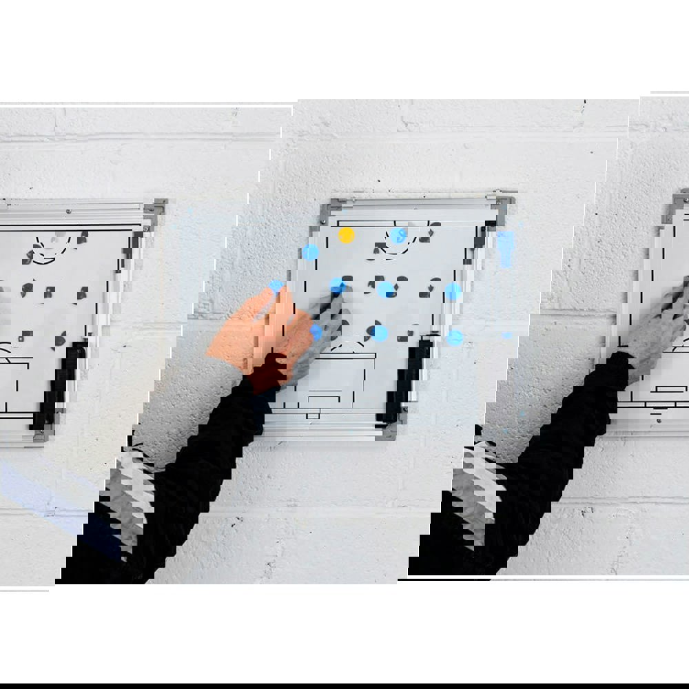 45 x 30cm Magnetic Double Sided Football Tactics Board - Wall Mounted Markers