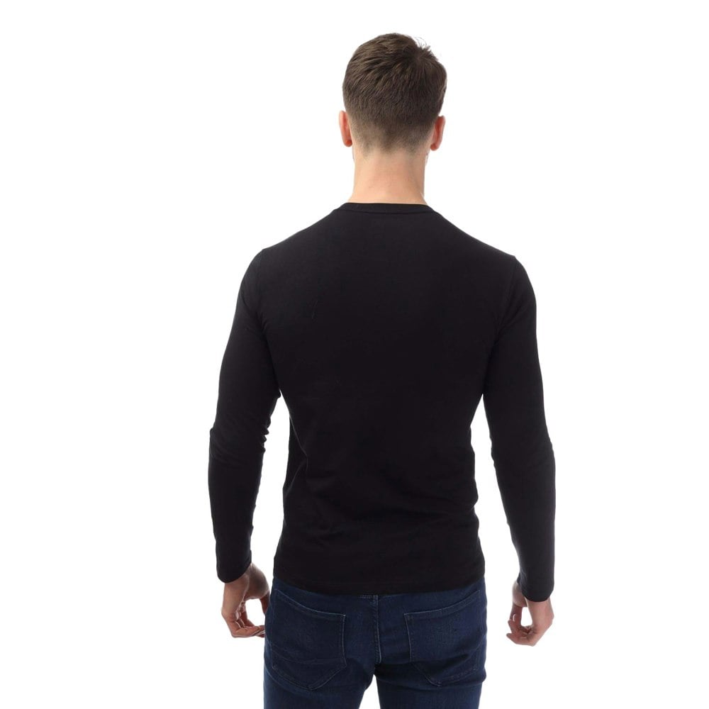 Emporio Armani Mens Long-Sleeved T-Shirt - Black