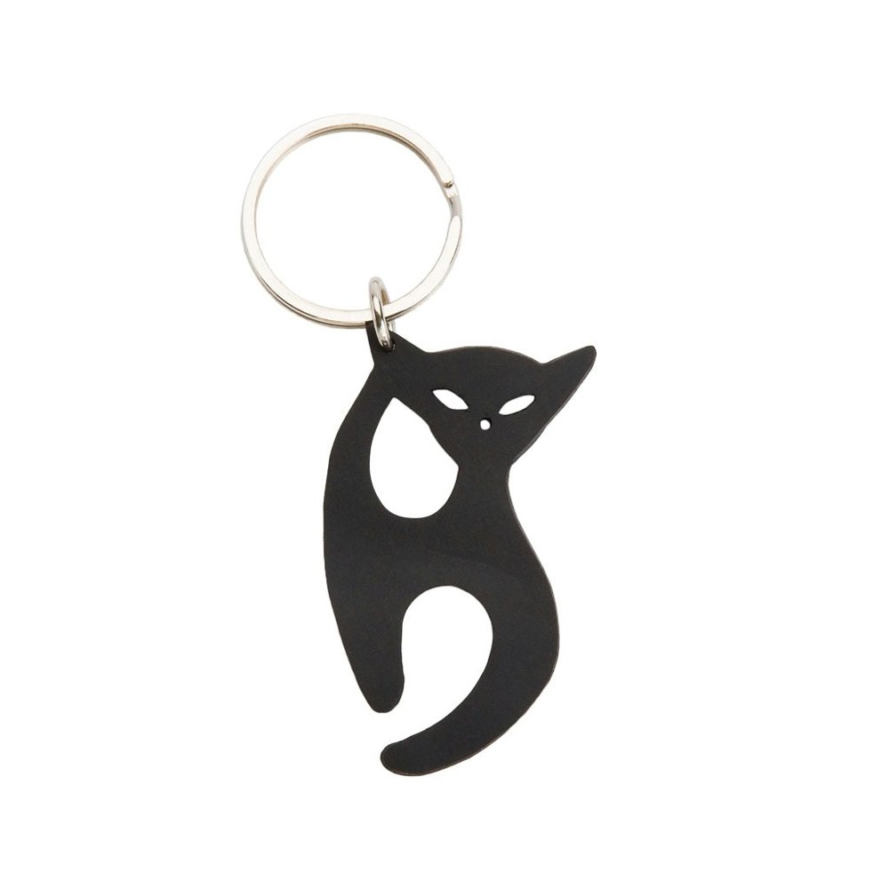 Paguro Jasper Recycled Rubber Cat Vegan Keyring