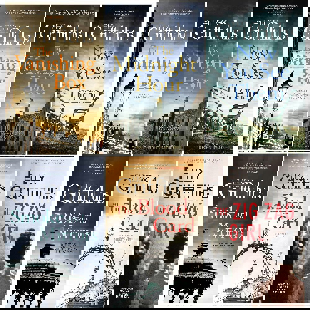 Quercus Brighton Mysteries Series Books 1-6 Collection Set by Elly Griffiths