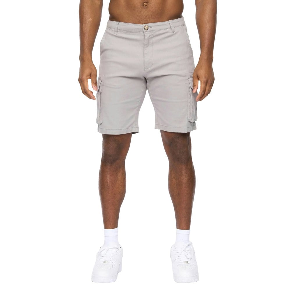 Crosshatch Mens Frentons Cargo Shorts - Grey