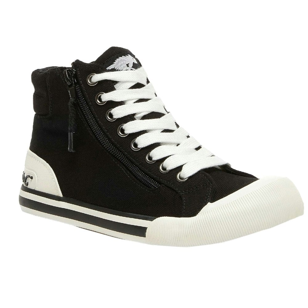 Rocket Dog Womens Jazzin Hi Trainers - Black