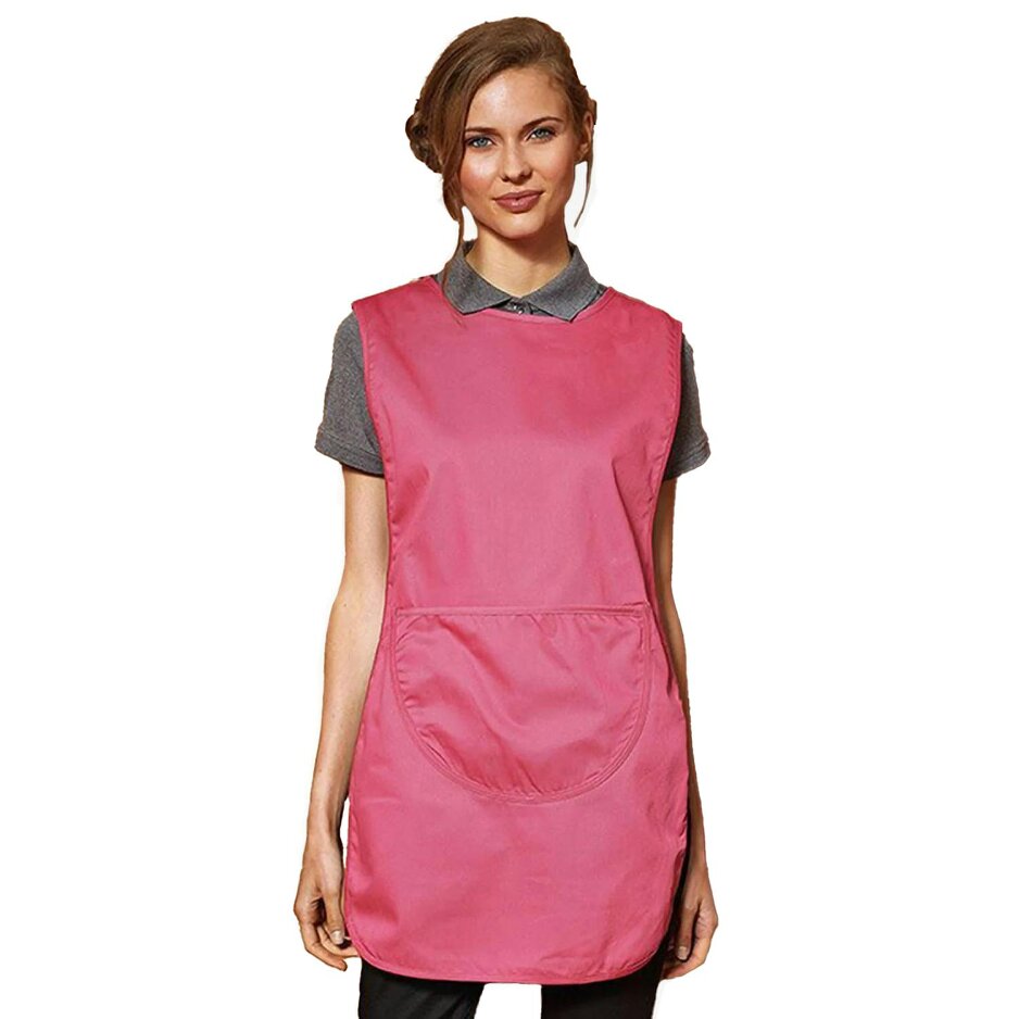 Premier Ladies/Womens Pocket Tabard / Workwear (Pack of 2) - Fuchsia