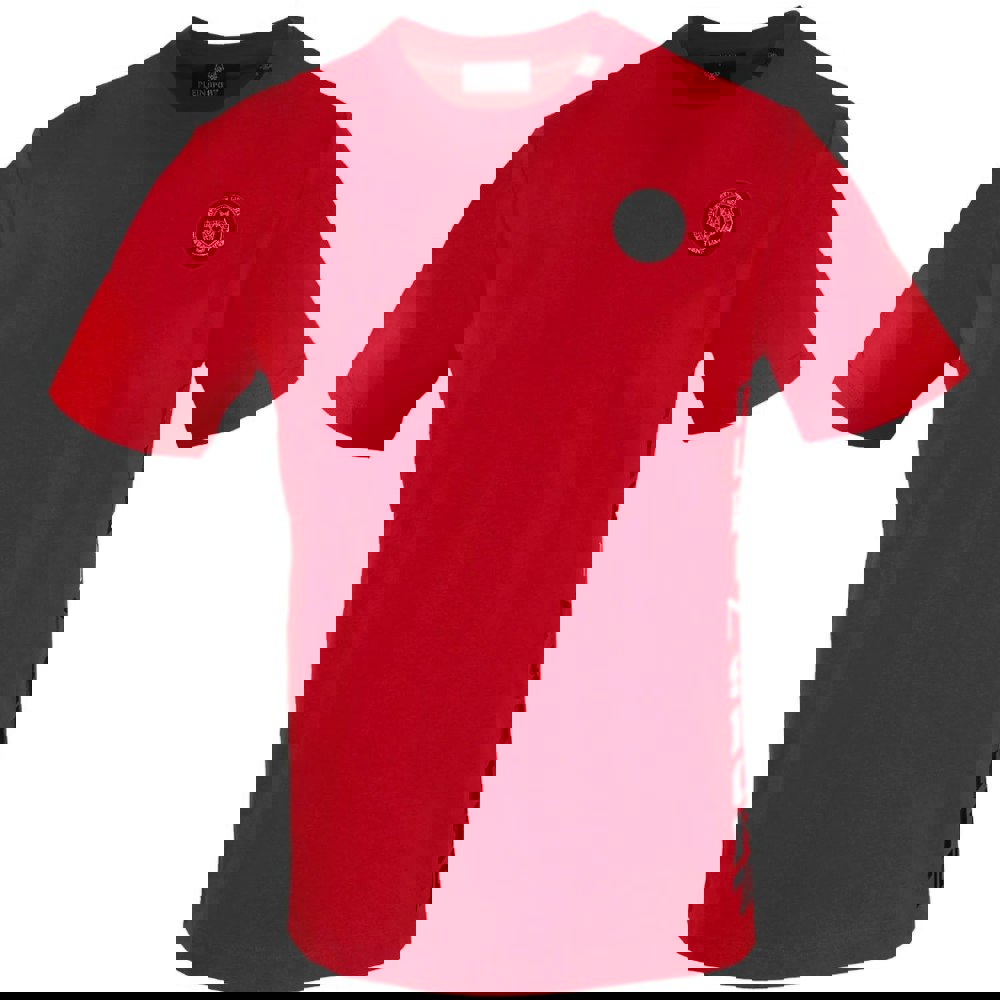 Plein Sport Bold Side Logo Red T-Shirt S