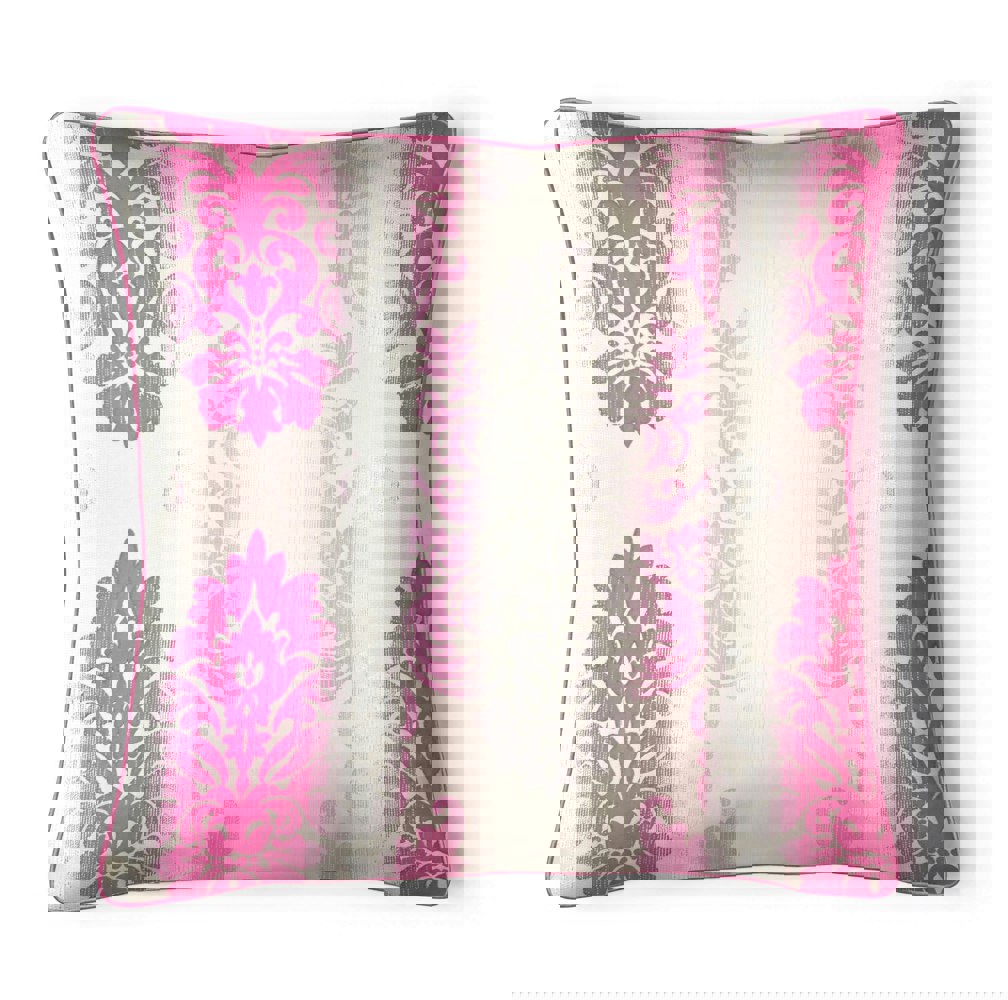 Intimates Glitter Damask Cushion - 43cm x 43cm