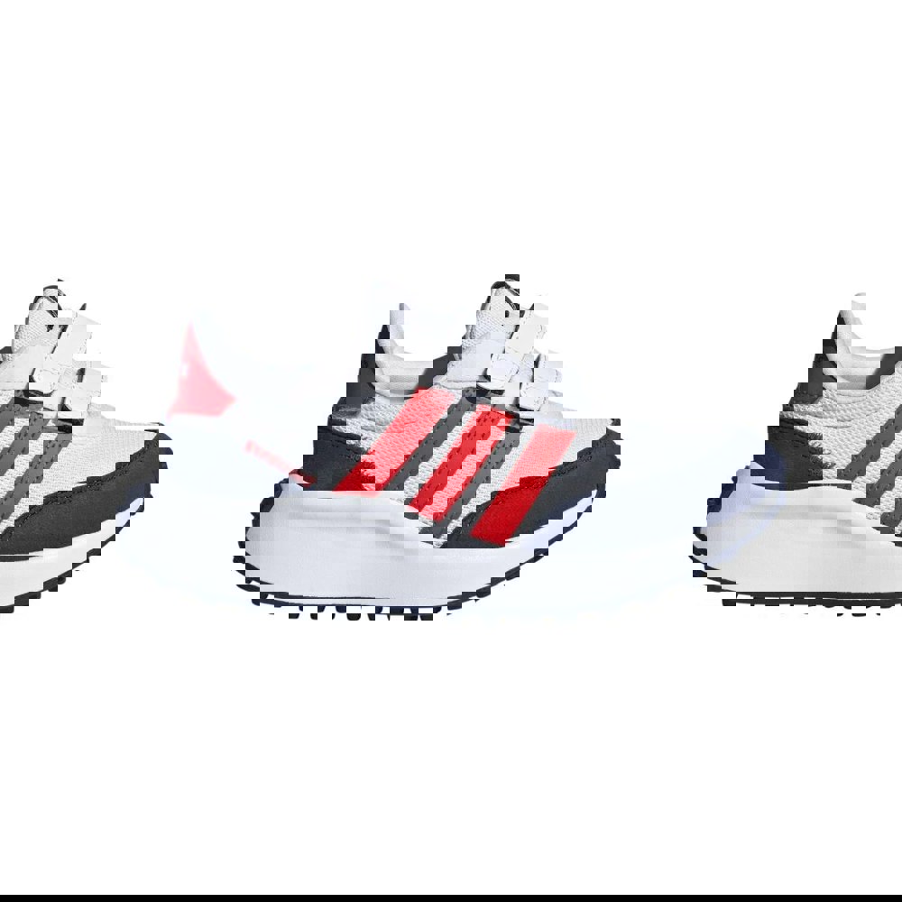 Adidas Kids Run 70s Suede Trainers - White / Blue / Red