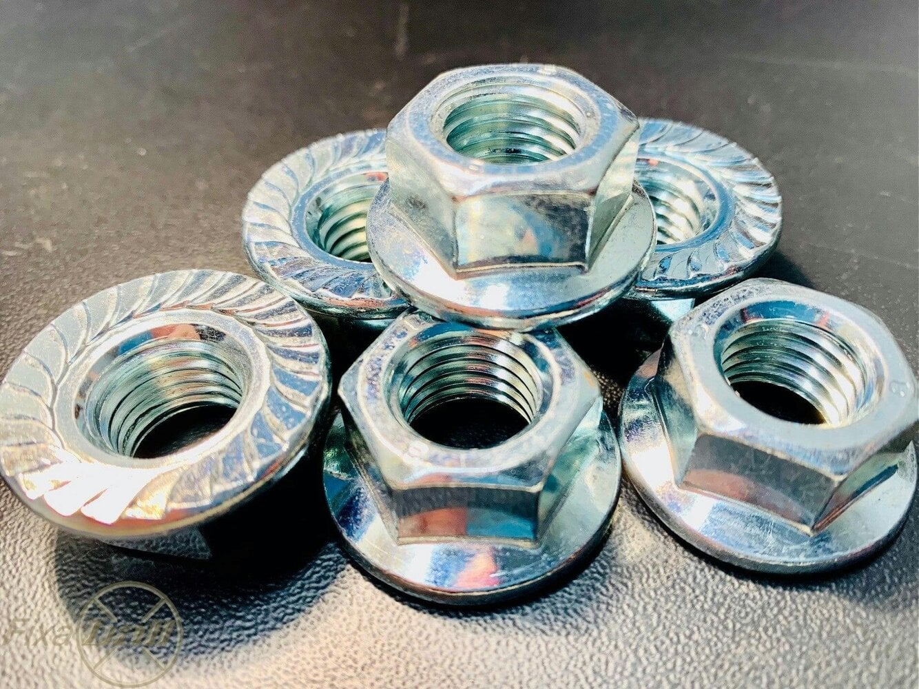 Fixaball Hex Nut Serrated Flange Class 8 Zinc BZP M4 - M20